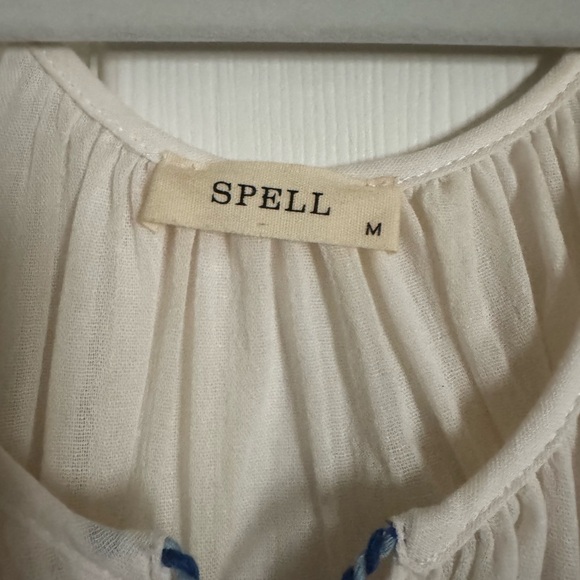 Spell Women's Floral Embroidered Cream Blouse - Picture 4 of 5